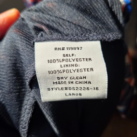 41 Hawthorn Sailboat Print Dress, Size Large - Picture 6 of 6